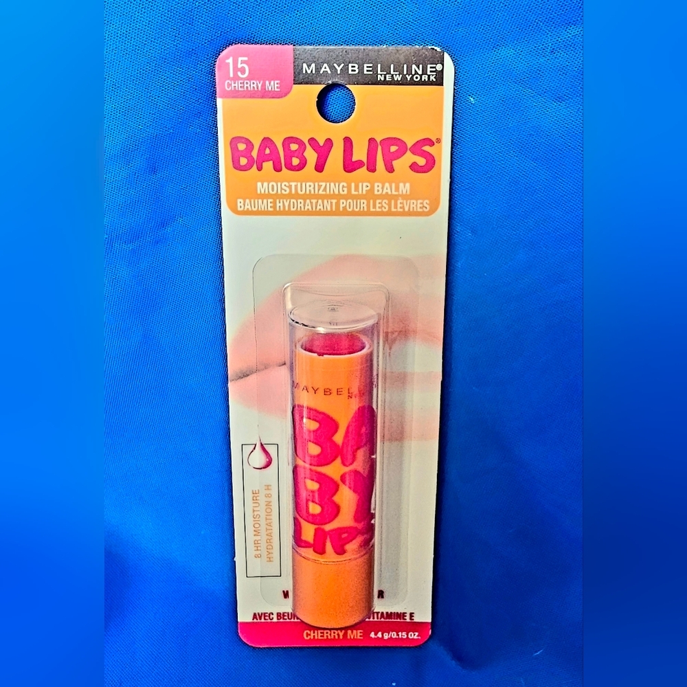 Maybelline Baby Lips Cherry Me 15 Moisturizing Lip Balm NEW 8hr Hydrate Pink/Red